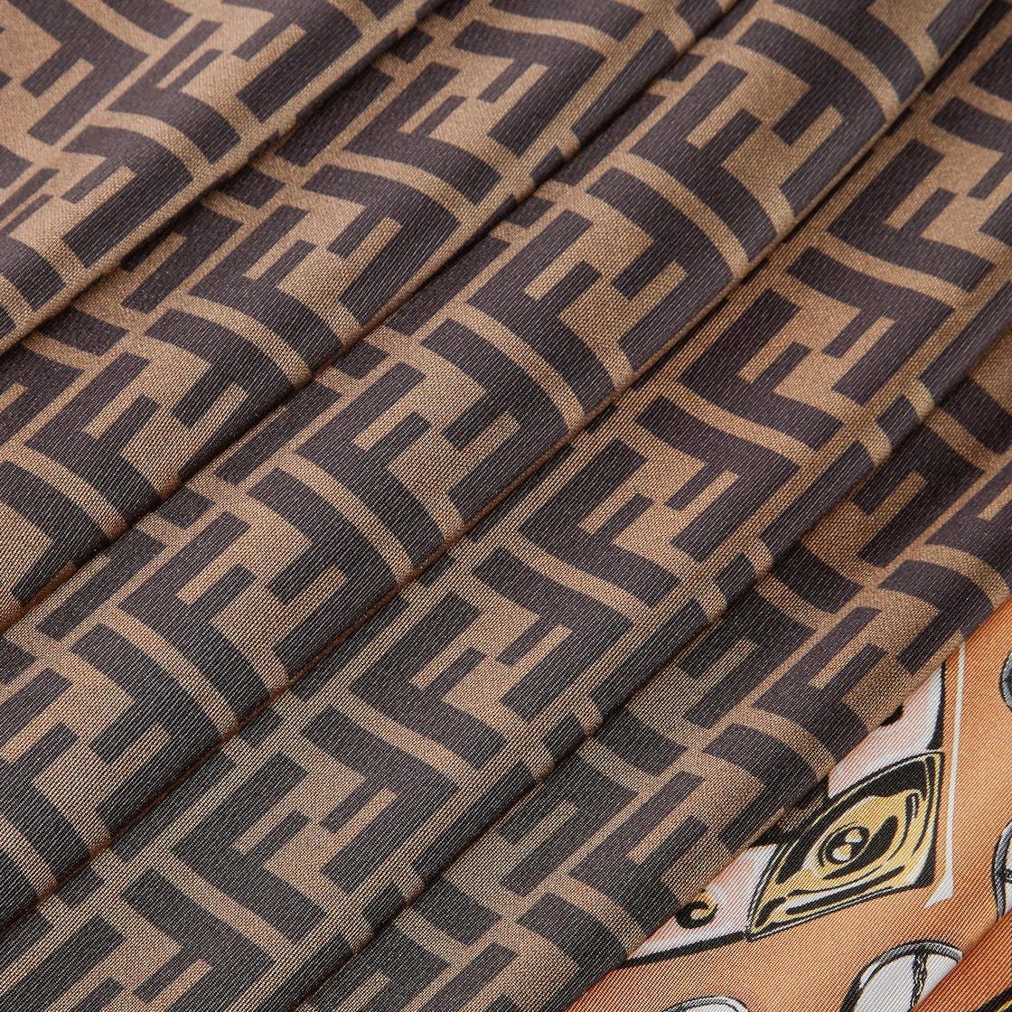 FF FoulardBrown silk foulard Product Image