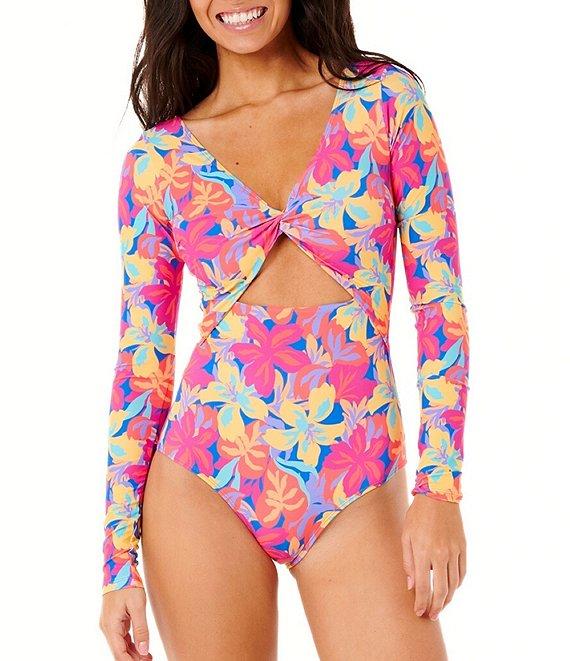 Rip Curl Es Vedra Twist Front Long Sleeve One Piece Swimsuit Product Image