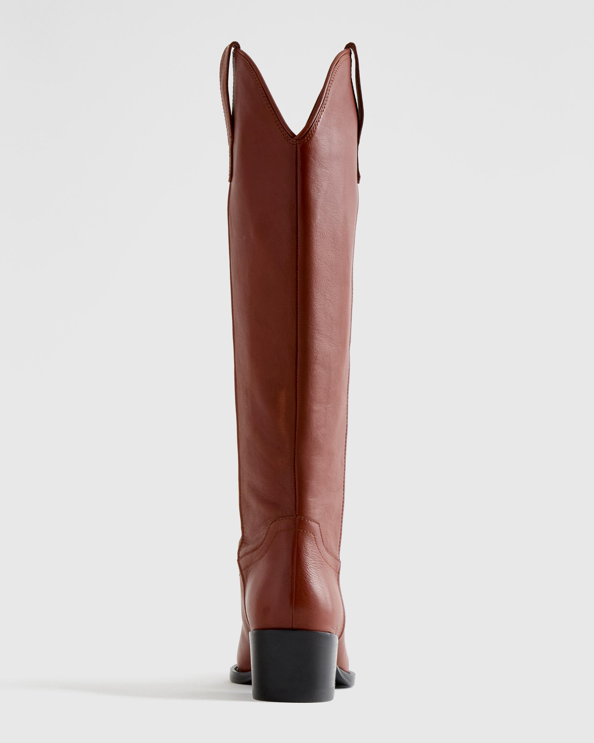 Quince | Women's Italian Leather Tall Western Boots Product Image