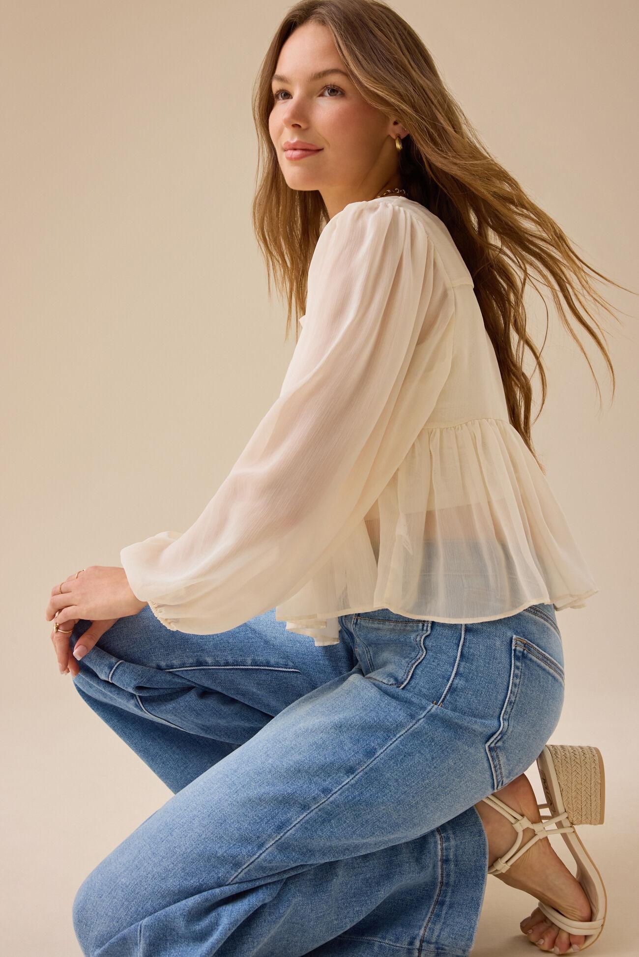 Darsea Chiffon Babydoll Top Product Image