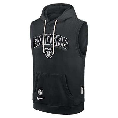 Las Vegas Raiders Sideline Nike Men's Dri-FIT NFL Sleeveless Pullover Hoodie Product Image