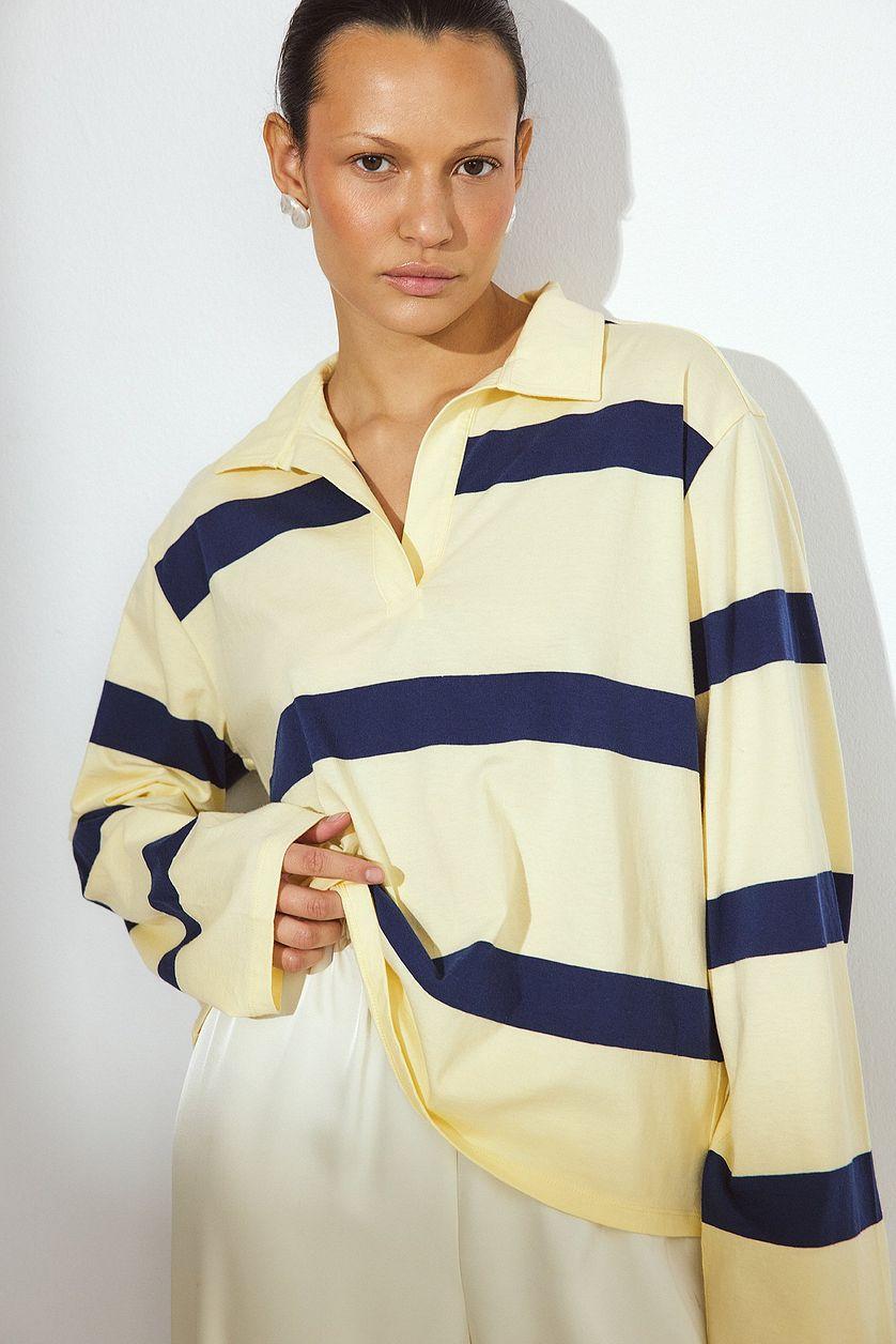 Long Sleeve Polo Shirt Product Image