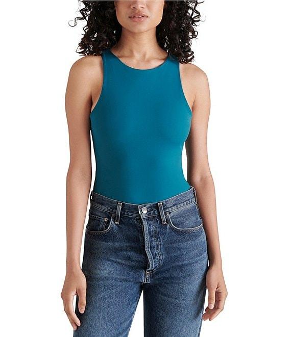 Steve Madden Nico Knit Crew Neck Sleeveless Bodysuit Product Image