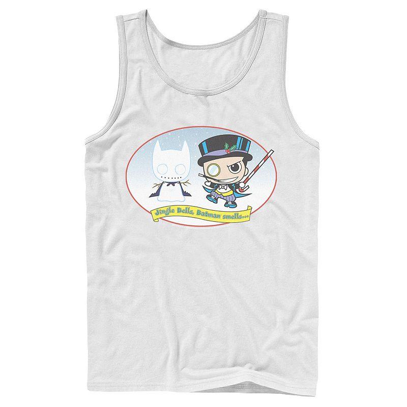 Men's DC Comics The Penguin Jingle Bells Batman Smells Christmas Tank Top,  Product Image