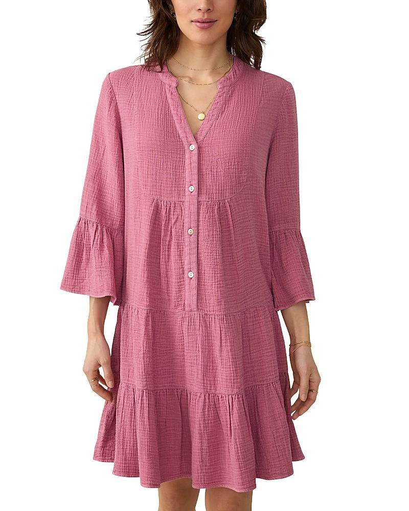 Faherty Kasey Organic Cotton Tiered Dress Product Image