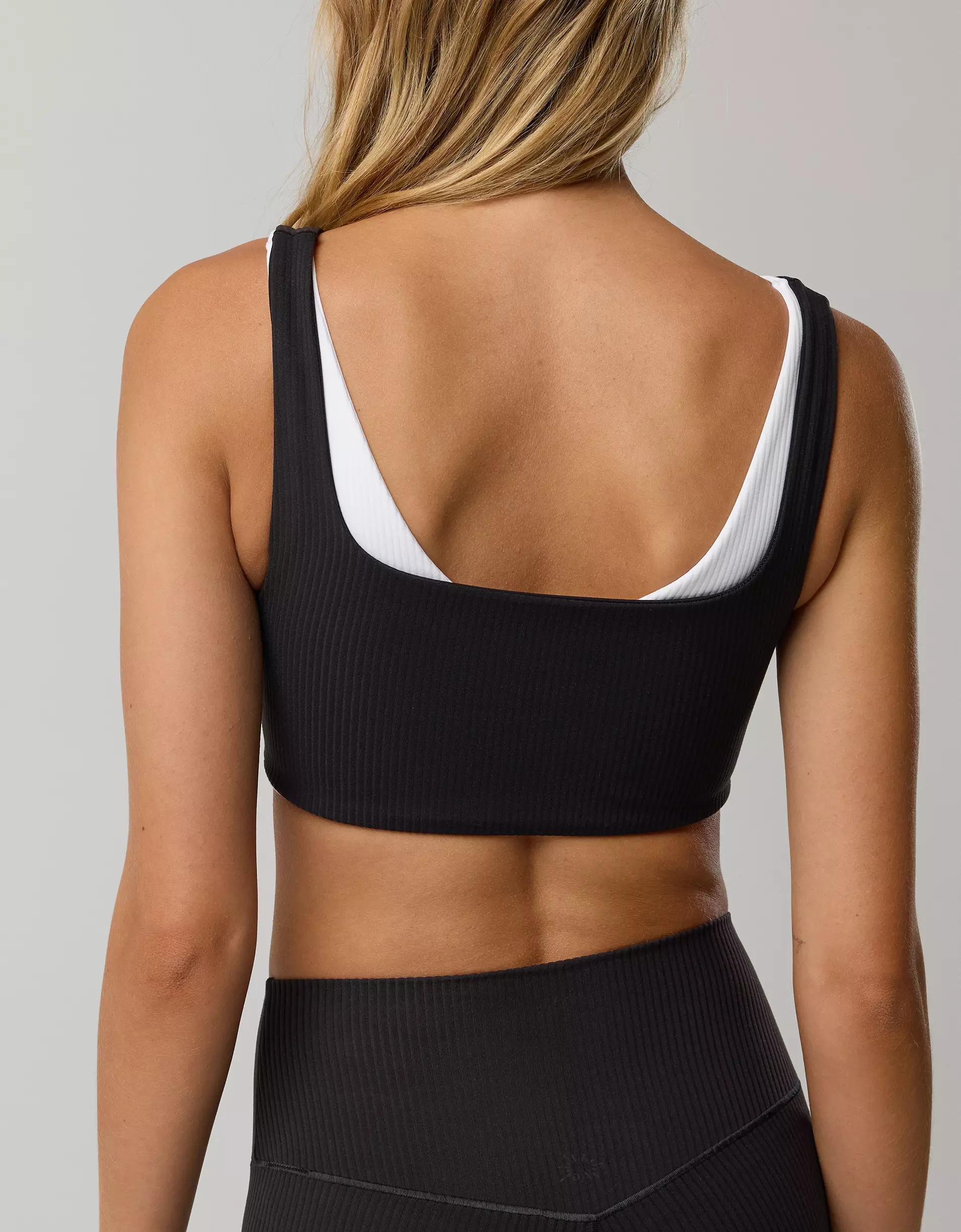 OFFLINE By Aerie Real Me XTRA Rib Switch Up V-Neck Sports Bra Product Image