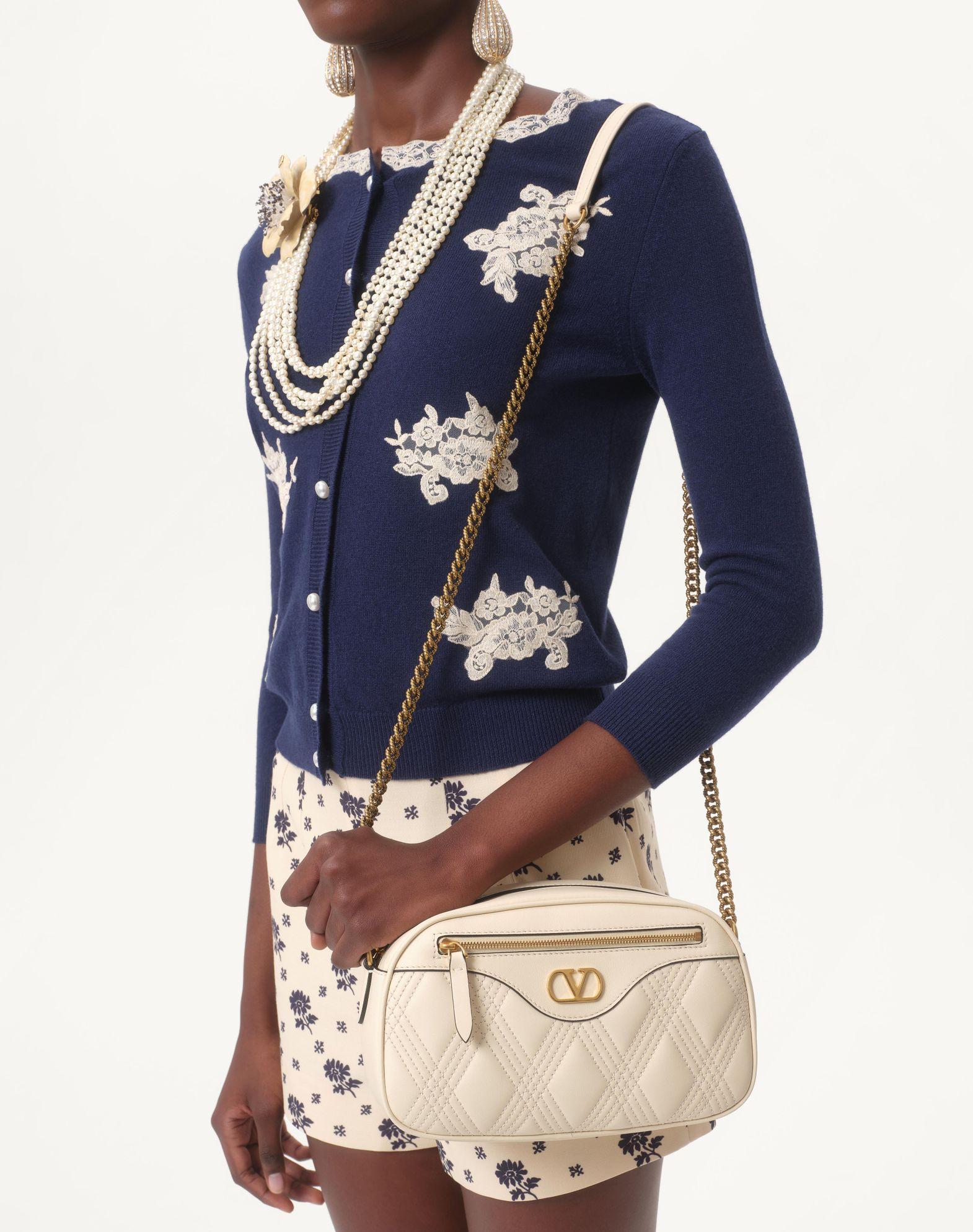 Embroidered Cardigan With Lace Inserts Product Image