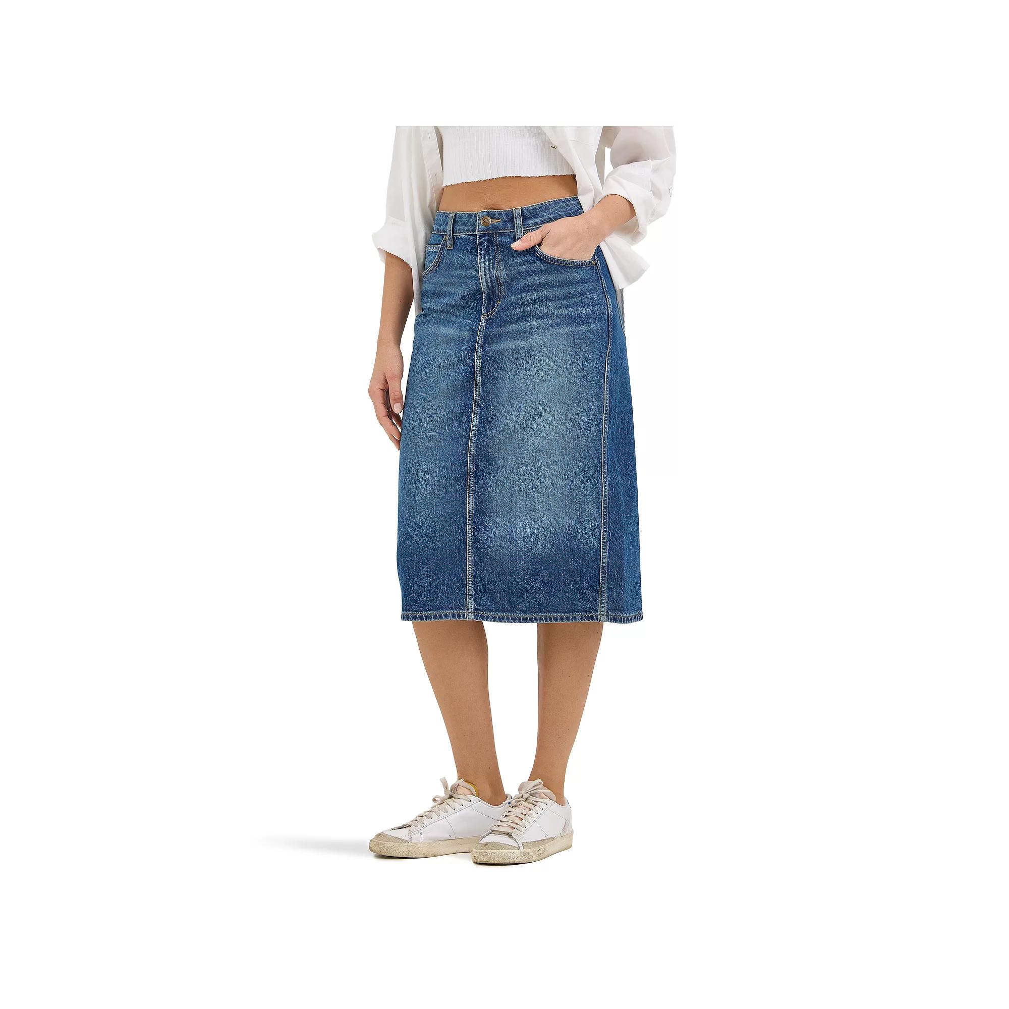 Women's Lee® Legendary Denim Skirt, Size: 12, Eat It Up Product Image