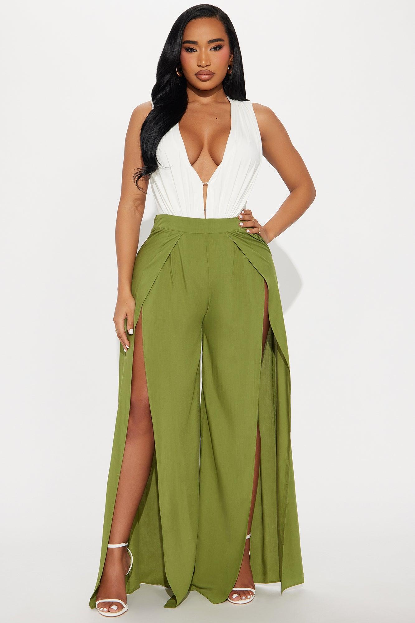 Gemma Ruched Bodysuit Tops - White Product Image