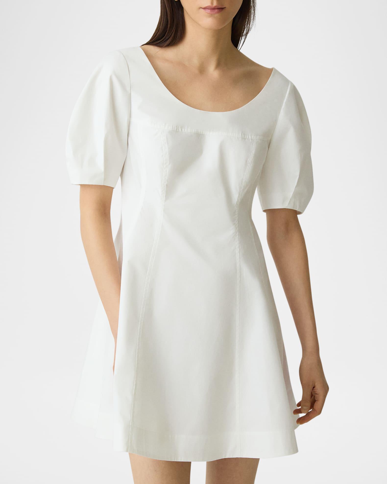 Puff-Sleeve Mini Dress Product Image