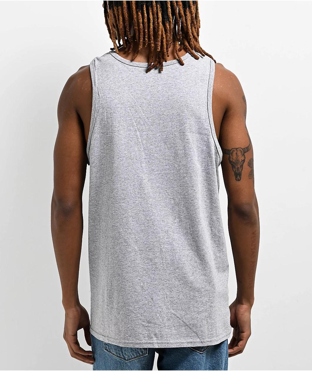 Santa Cruz Breaker Dot Heather Grey Tank Top Product Image