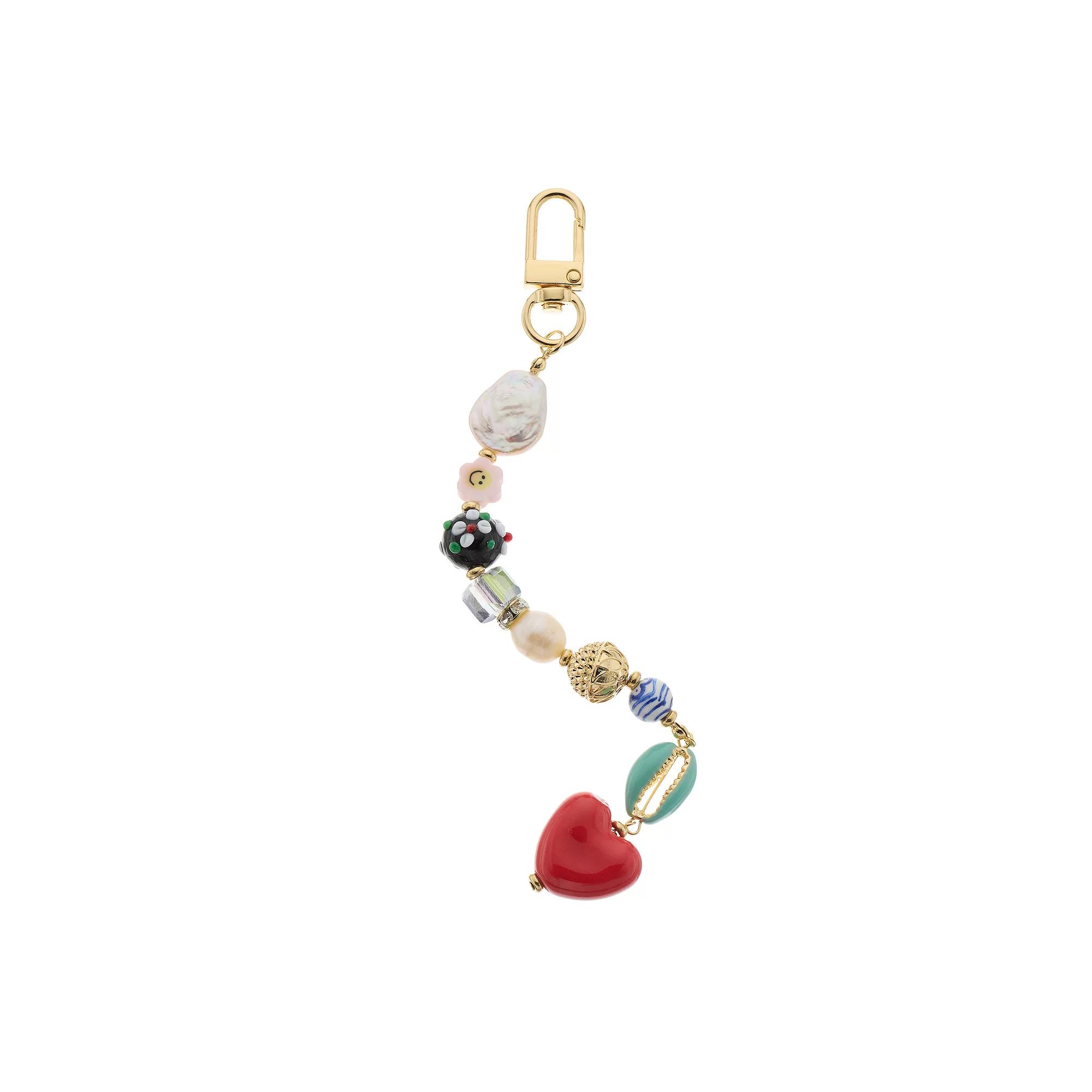 Women's C&C California Pearl, Shell, Heart, Smiley & Flower Keychain Bag Charm, Multi Product Image