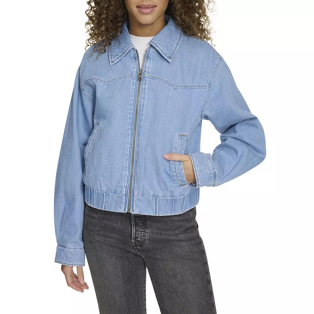 Women's Levi's® Denim Western Bomber Jacket,  Product Image