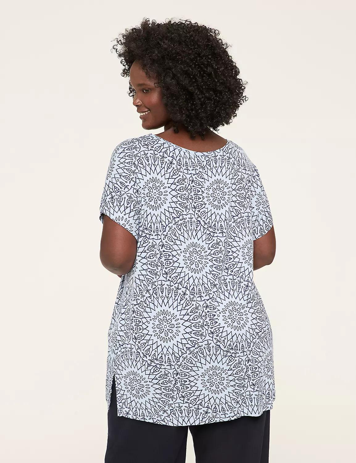 V-Neck Side-Slit Top Product Image