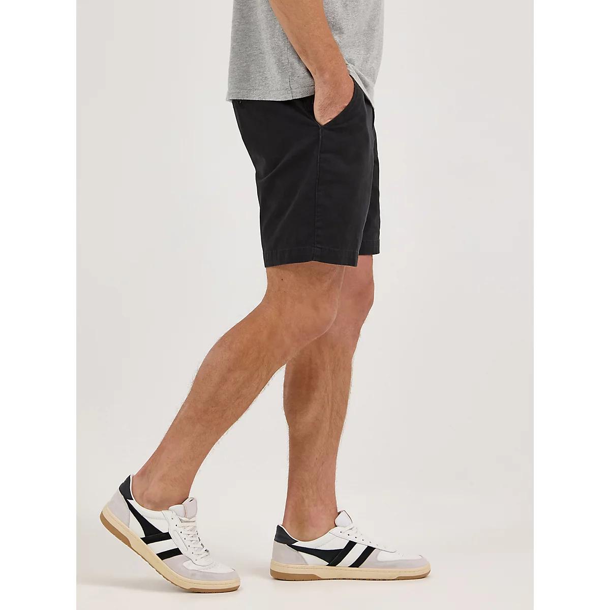 Men's Flat Front Short in Pewter Product Image