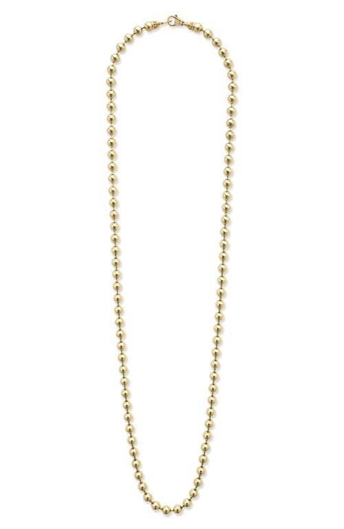 Lagos Mens 18K Yellow Gold Anthem Ball Chain Necklace, 20 - Exclusive Product Image