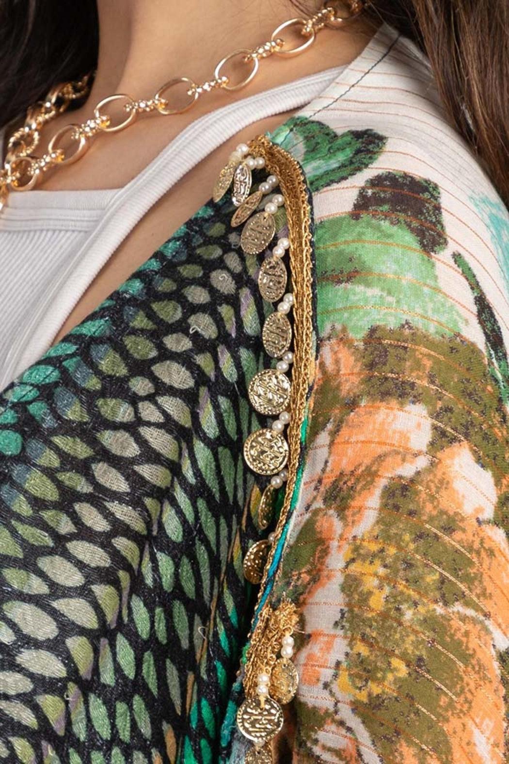 Shimmering Floral Kimono Product Image