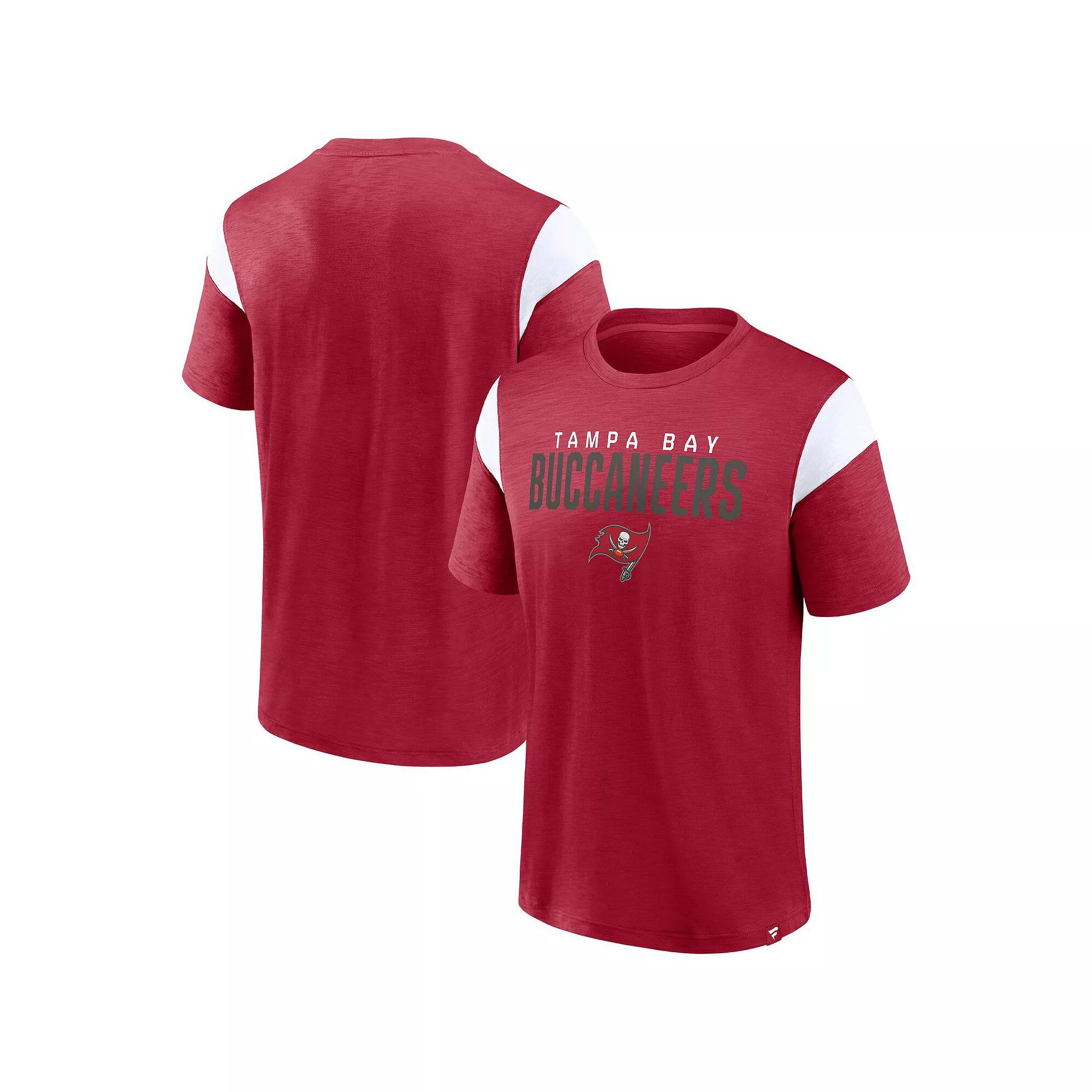 Mens Fanatics Branded /White Tampa Bay Buccaneers Home Stretch Team T-Shirt Product Image