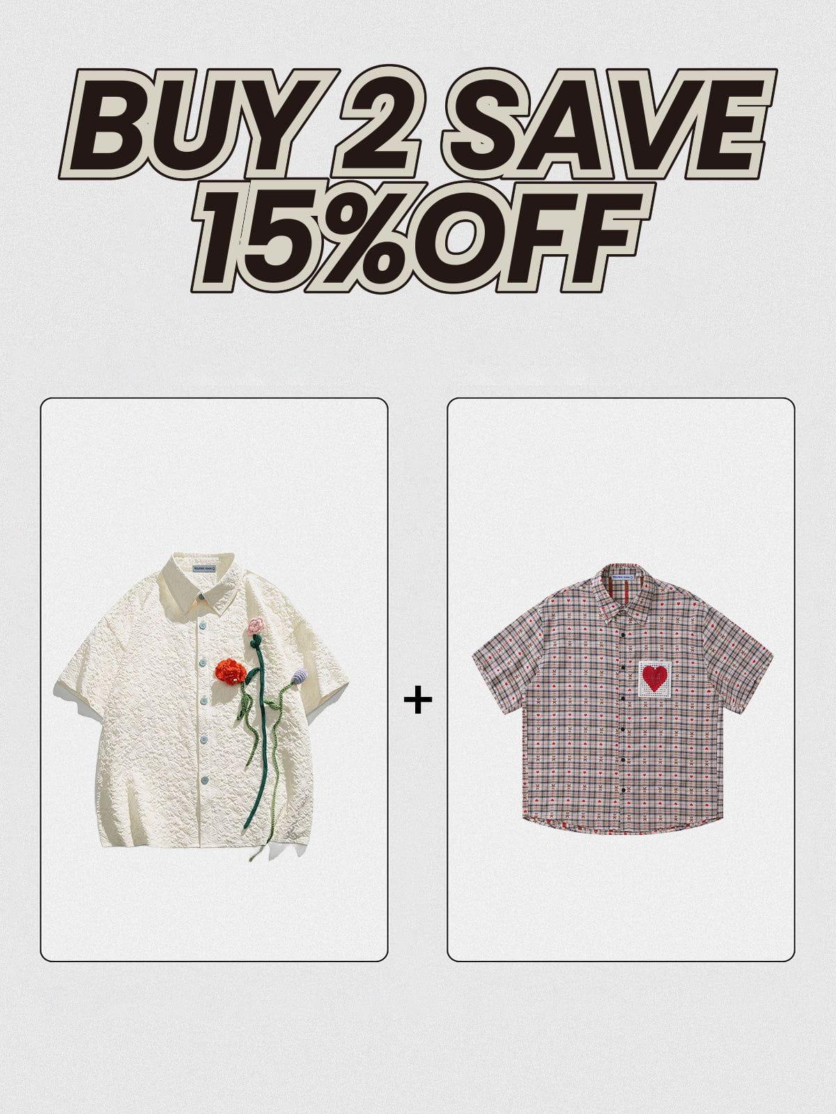 Aelfric Eden Textured Floral Short Sleeve Shirt Product Image