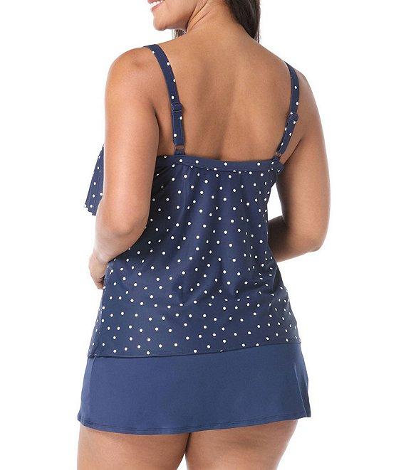 Beach House Plus Size Paloma Beach Solids Emma Swim Skort Product Image