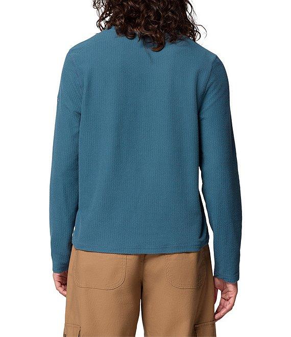 Columbia Brea Falls Grid Stretch Knit Crew Neck Long Sleeves Omni-Wick Tee Product Image