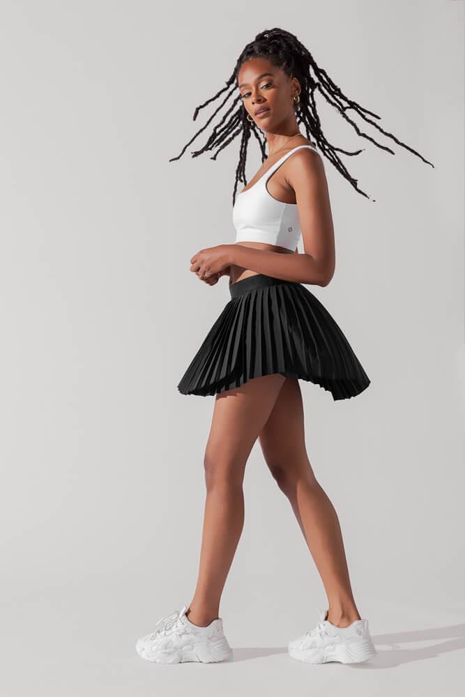 Ace ‘em Pleated Skort - Desert Rose Product Image