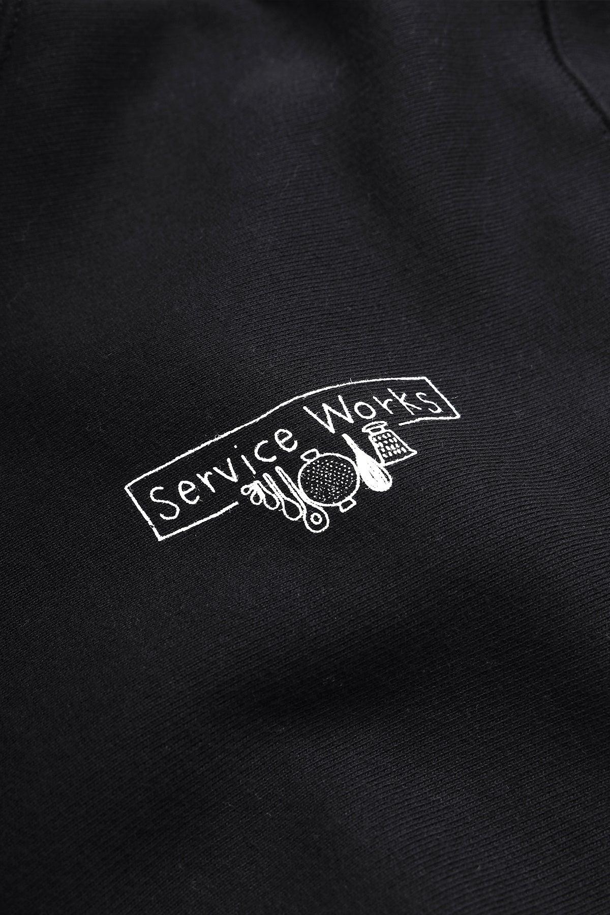 12oz Service Embroidered Hoodie - Black Product Image