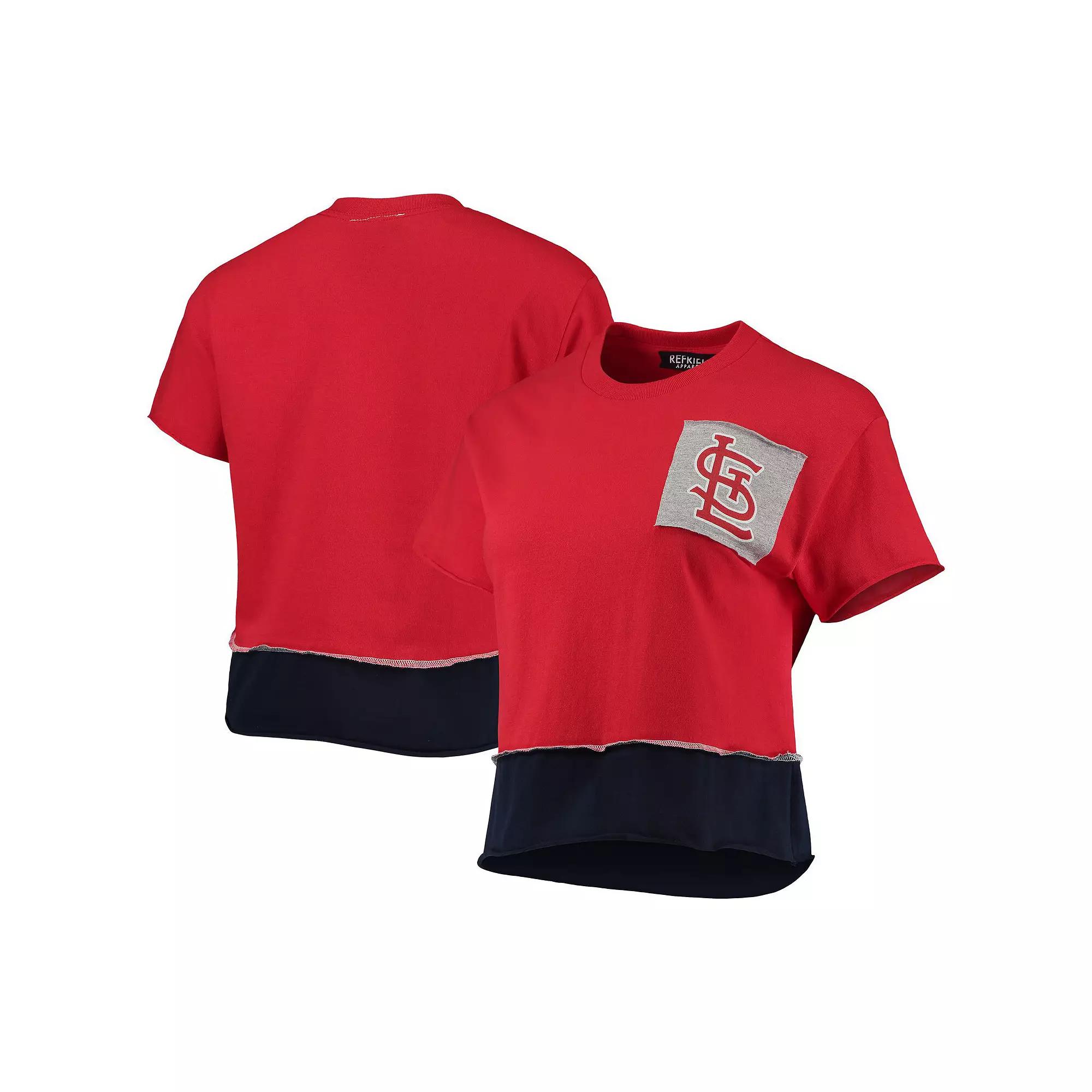 Women's Refried Apparel Red St. Louis Cardinals Cropped T-Shirt,  Product Image