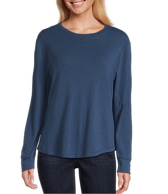 Westbound Long Sleeve Crew Neck Knit Tee Product Image