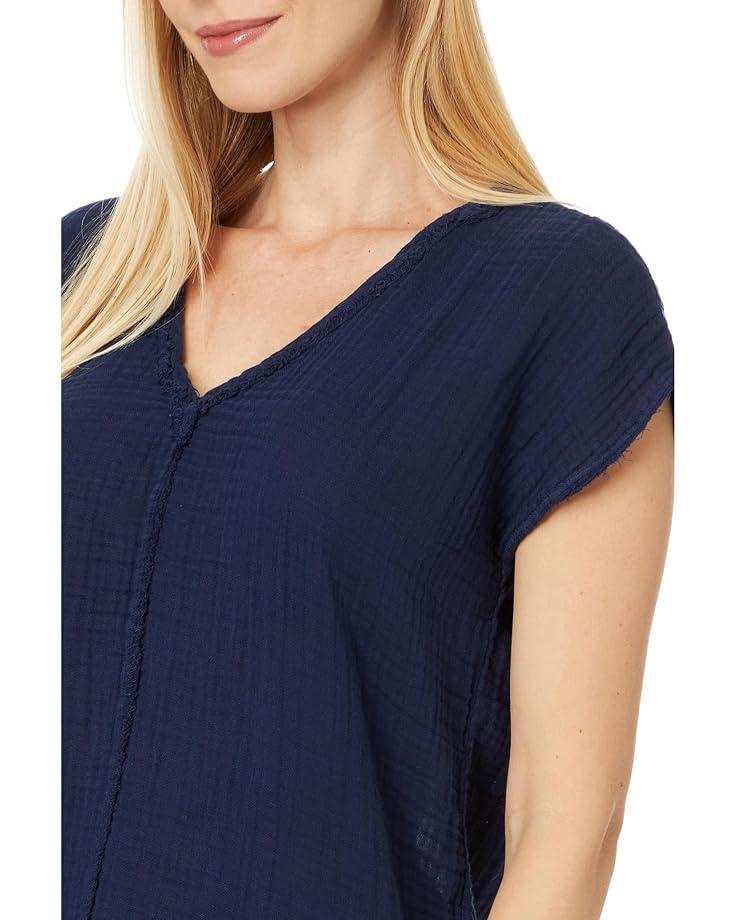 Harlan Cropped V-Neck Tee Product Image