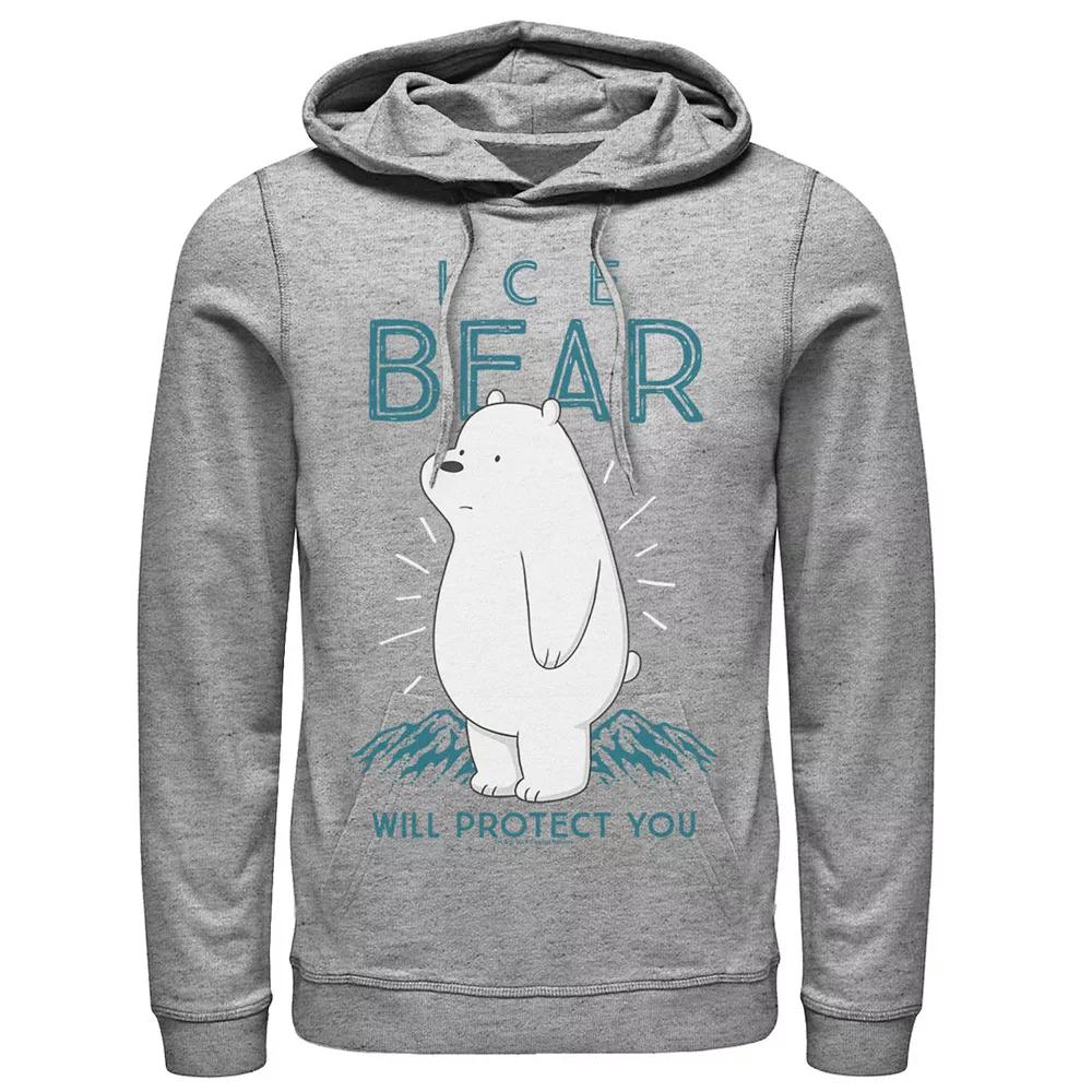 Men's CN We Bare Bears Ice Bear Will Protect You Hoodie,  Product Image