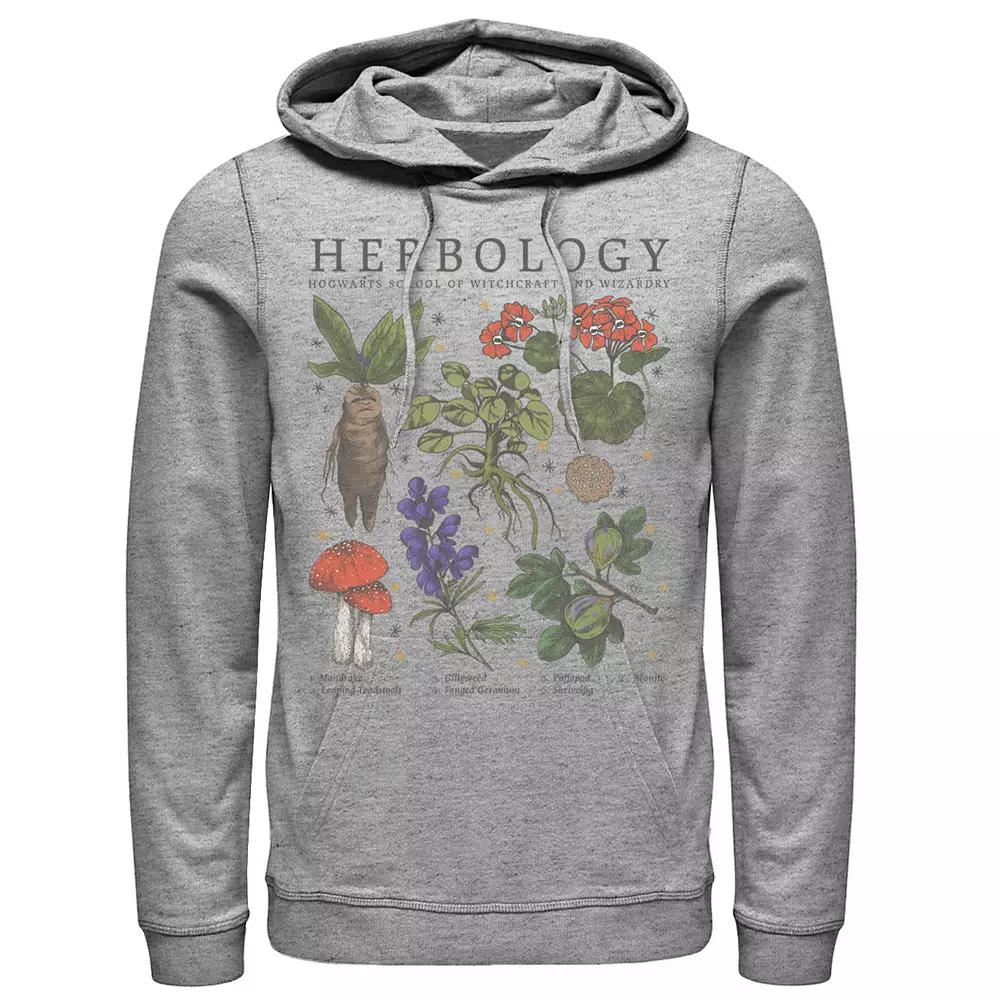 Men's Deathly Hollows 2 Herbology Lineup Hoodie, Size: 3XL, Athletic Grey Product Image