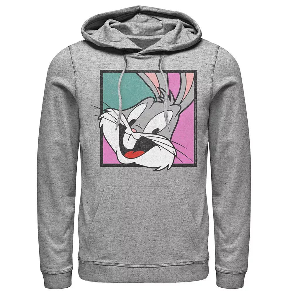 Men's Looney Tunes Character Bugs Smiling Framed Colorful Hoodie,  Product Image