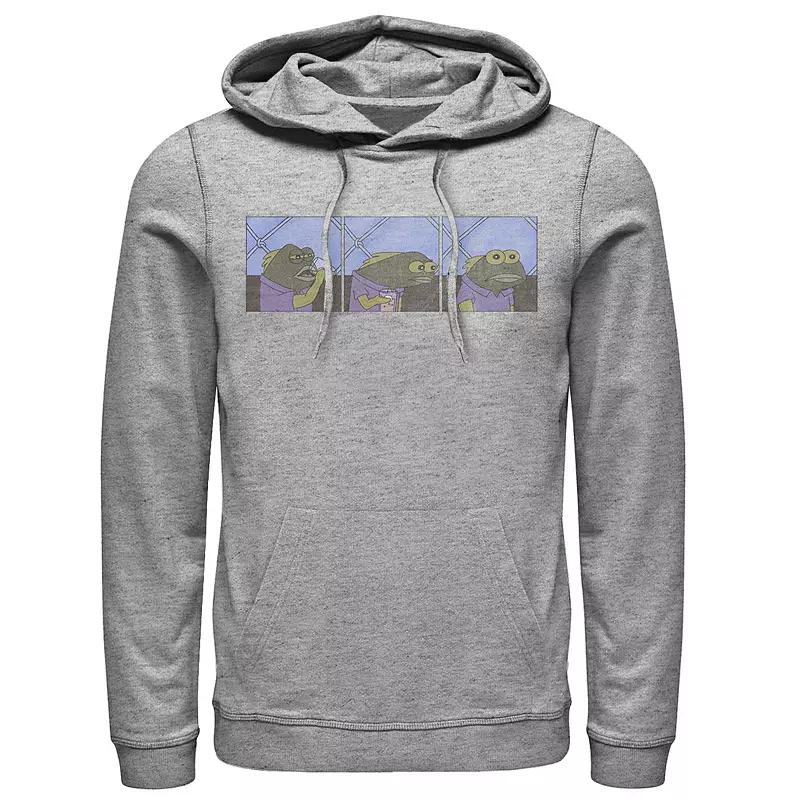 Men's The Mandalorian Helmet Cartoon Pullover Hoodie,  Product Image