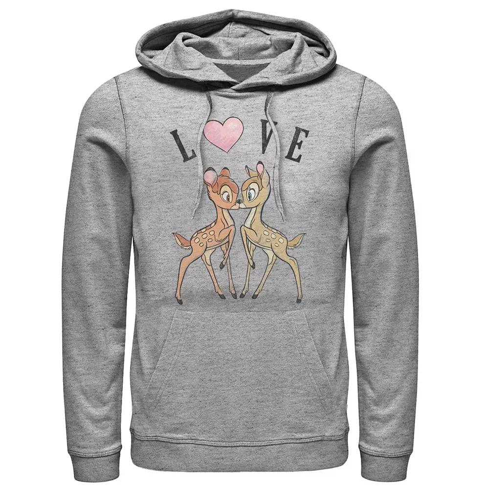 Men's Friends Valentine's Day Candy Heart Logo Hoodie, Size: XL, Athletic Grey Product Image