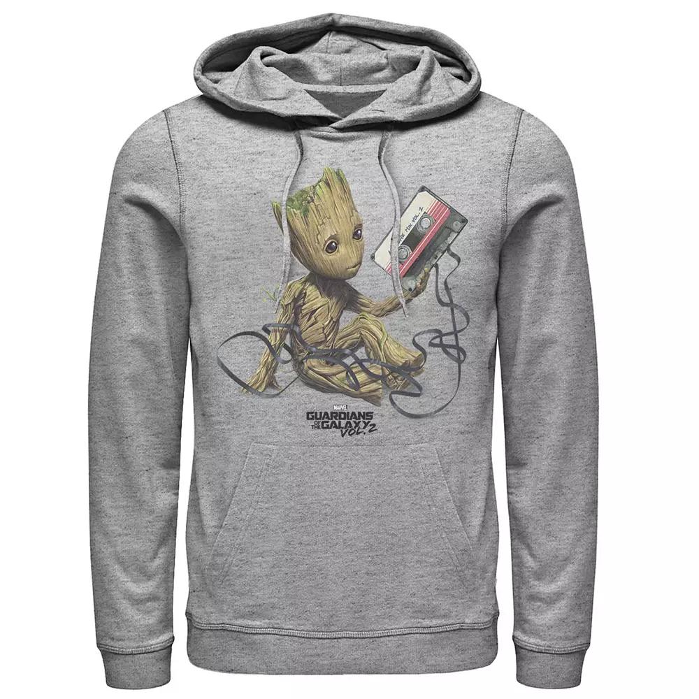 Men's Marvel Guardians Of The Galaxy Vol. 2 Groot Tape Portrait Graphic Pullover Hoodie,  Product Image