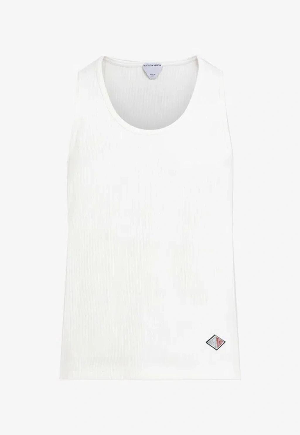 BOTTEGA VENETA Slim Fit Cotton T-shirt In White Product Image