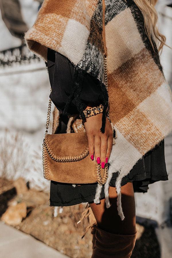 Nearly In Love Faux Suede Crossbody In Iced Mocha Product Image