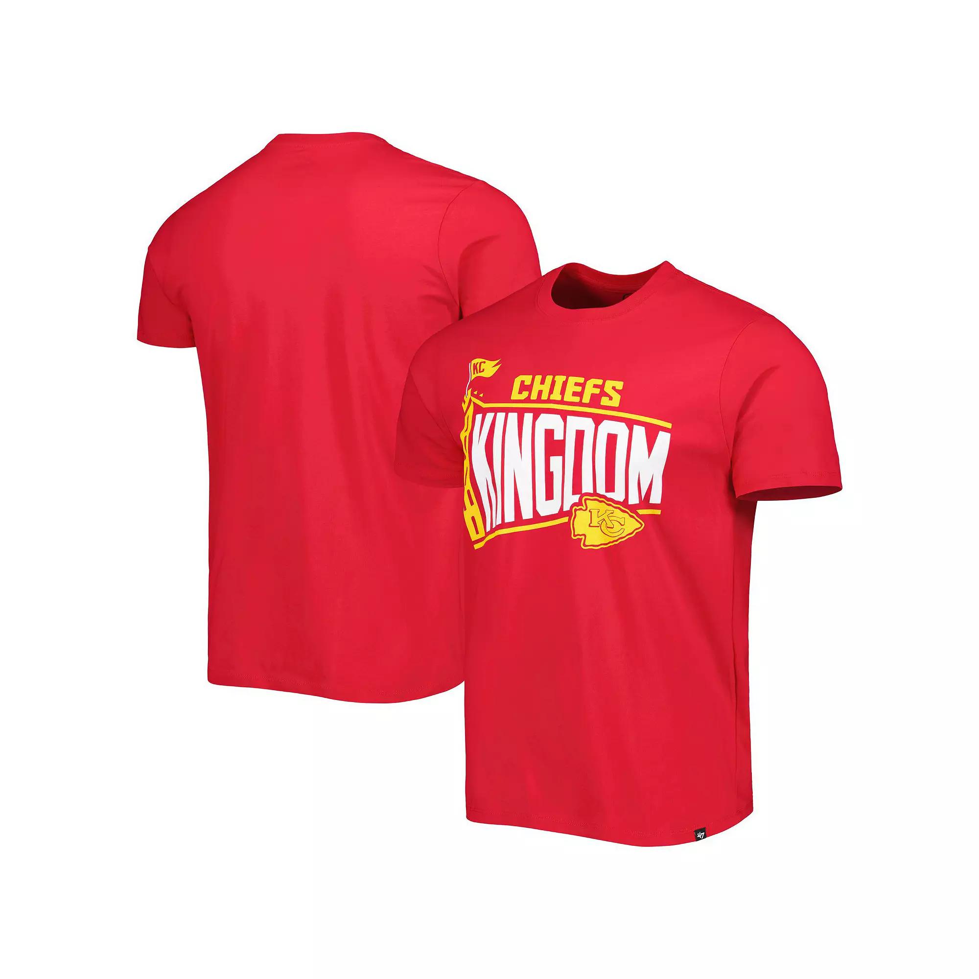 Men's '47 Red Kansas City Chiefs Logo Regional Super Rival T-Shirt,  Product Image