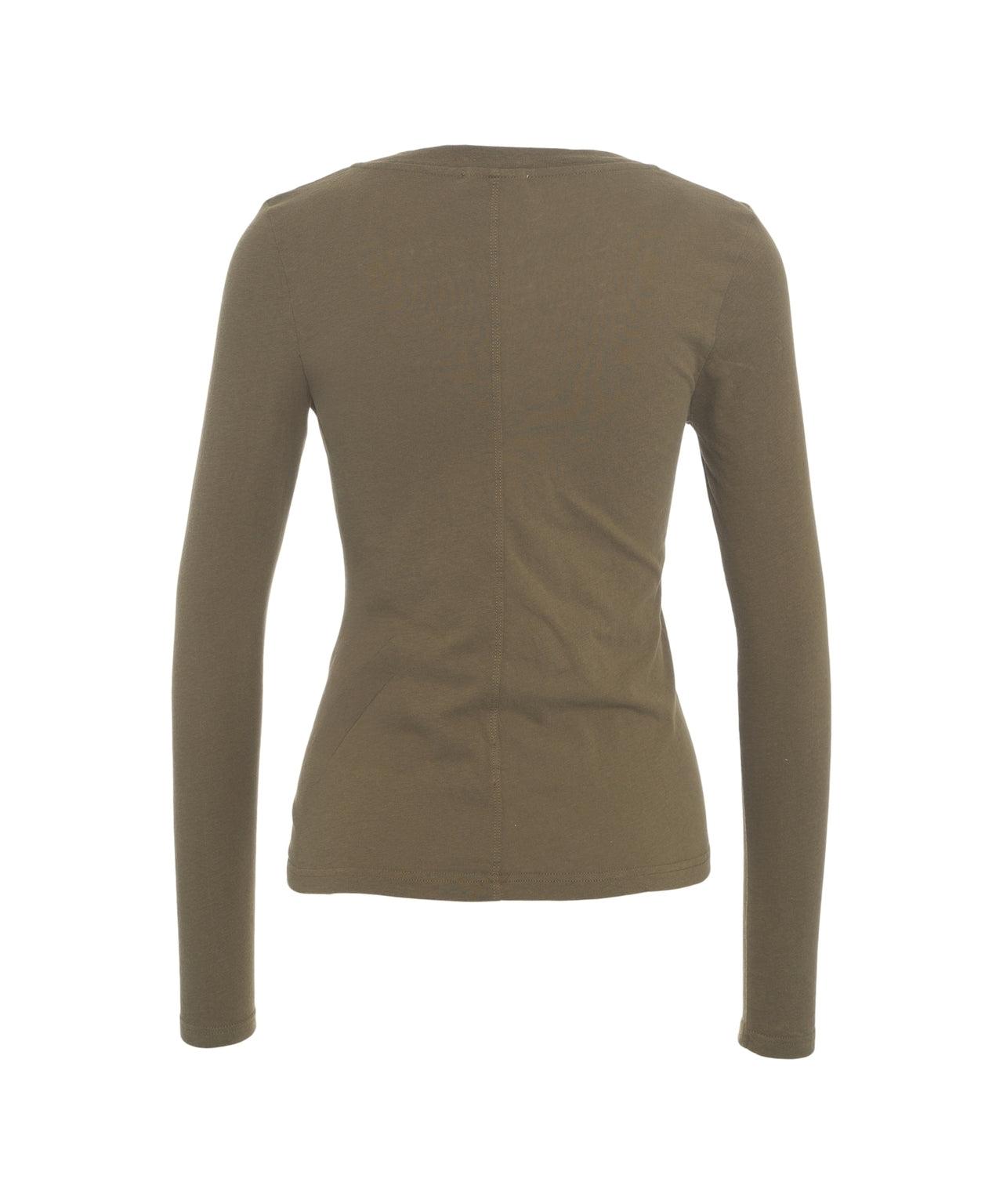 T-shirt with V-neck Product Image