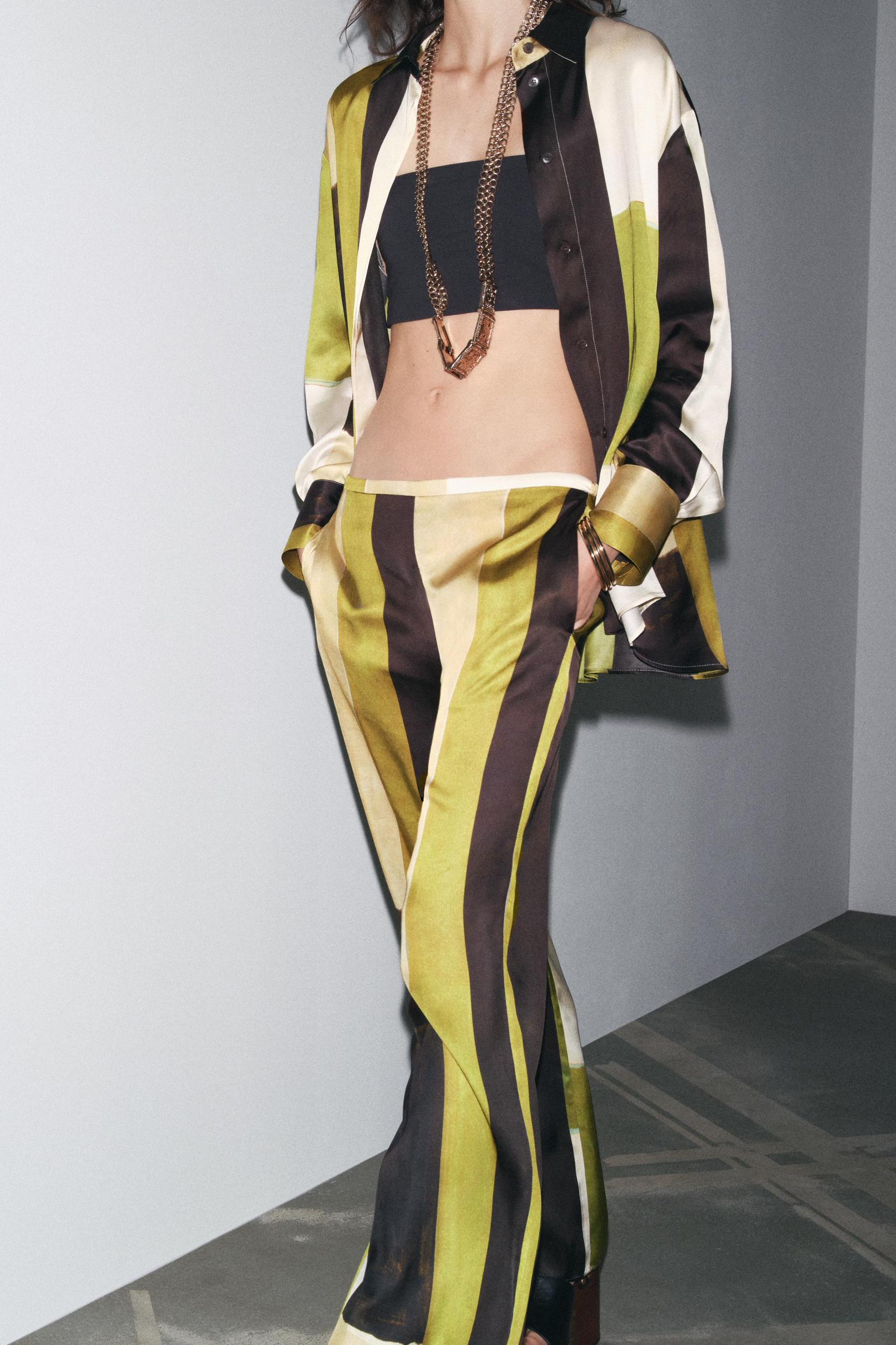 PRINTED SATIN EFFECT SHIRT Product Image