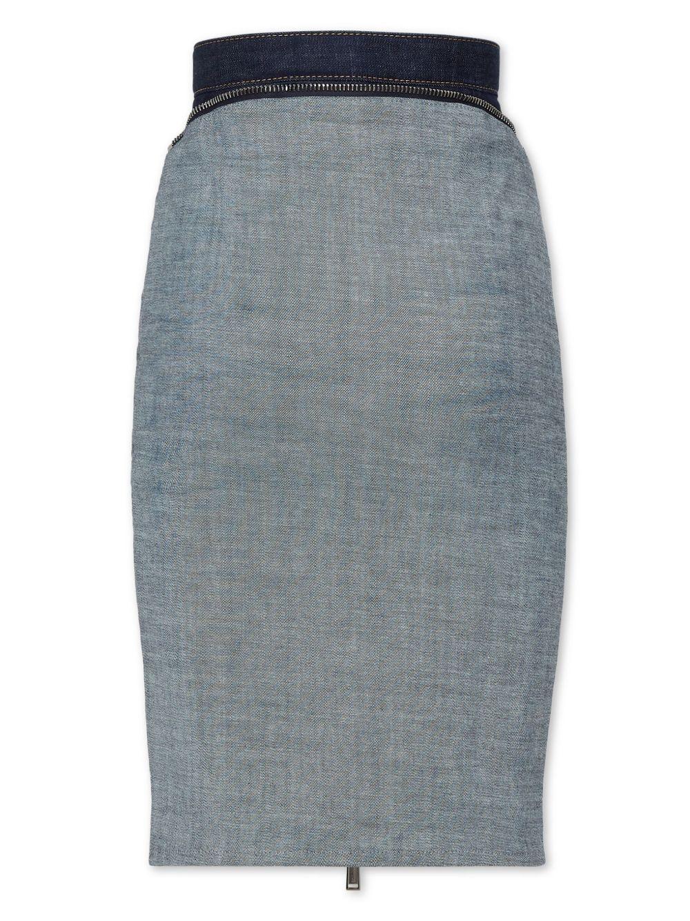 denim pencil skirt Product Image