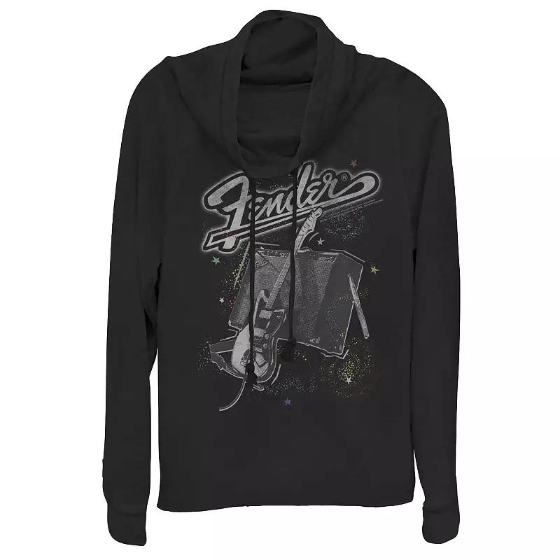 Juniors Fender In Space Cowlneck Graphic Lightweight Long Sleeve, Girls Product Image