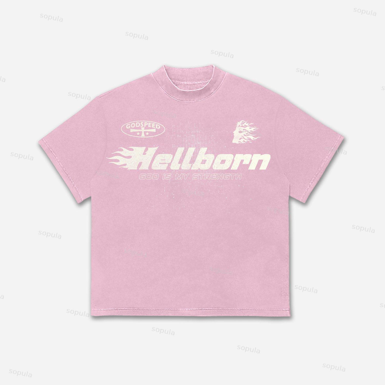 Jesus Flame Silhouette Network Vintage Graphic Cotton T-Shirt Product Image