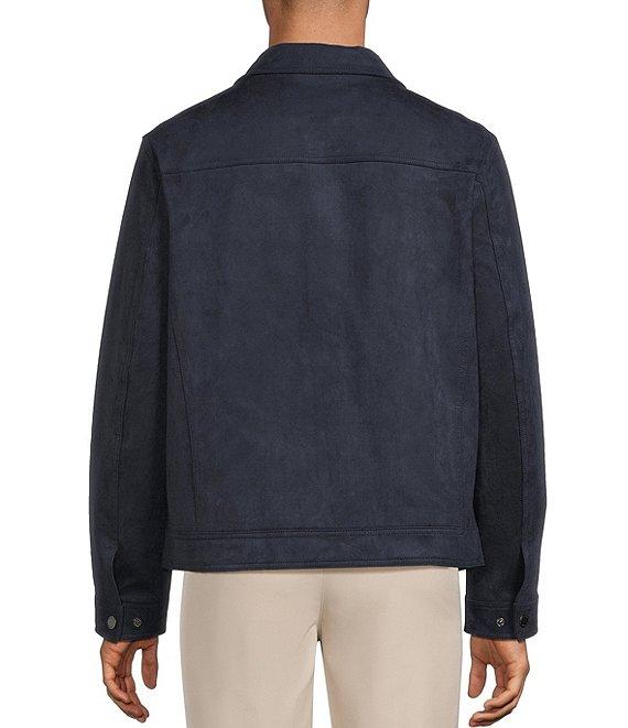 Roundtree & Yorke Faux Suede Trucker Jacket Product Image