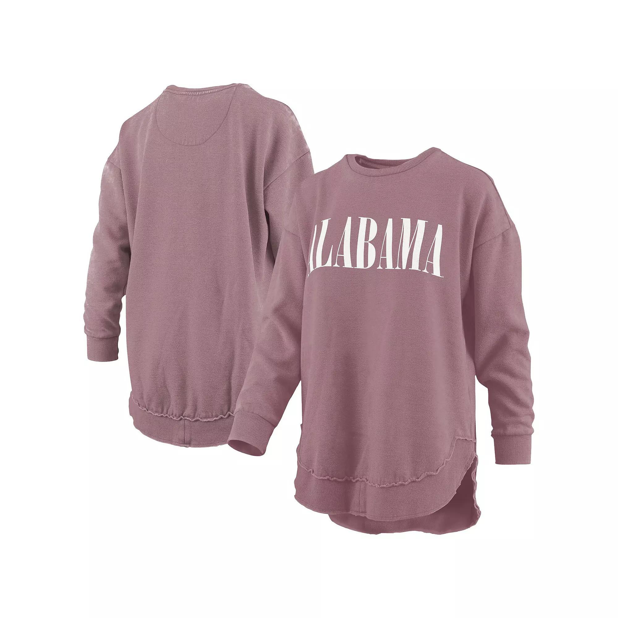 Women's Pressbox Pink Alabama Crimson Tide Poncho Fleece Pullover Sweatshirt,  Product Image