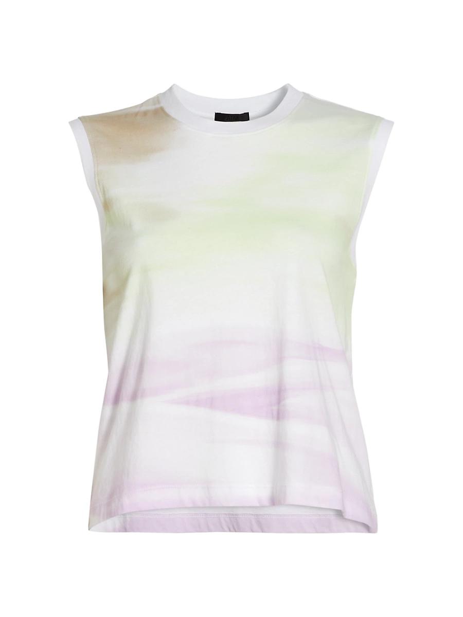 Womens Abstract Cotton-Jersey Top Product Image
