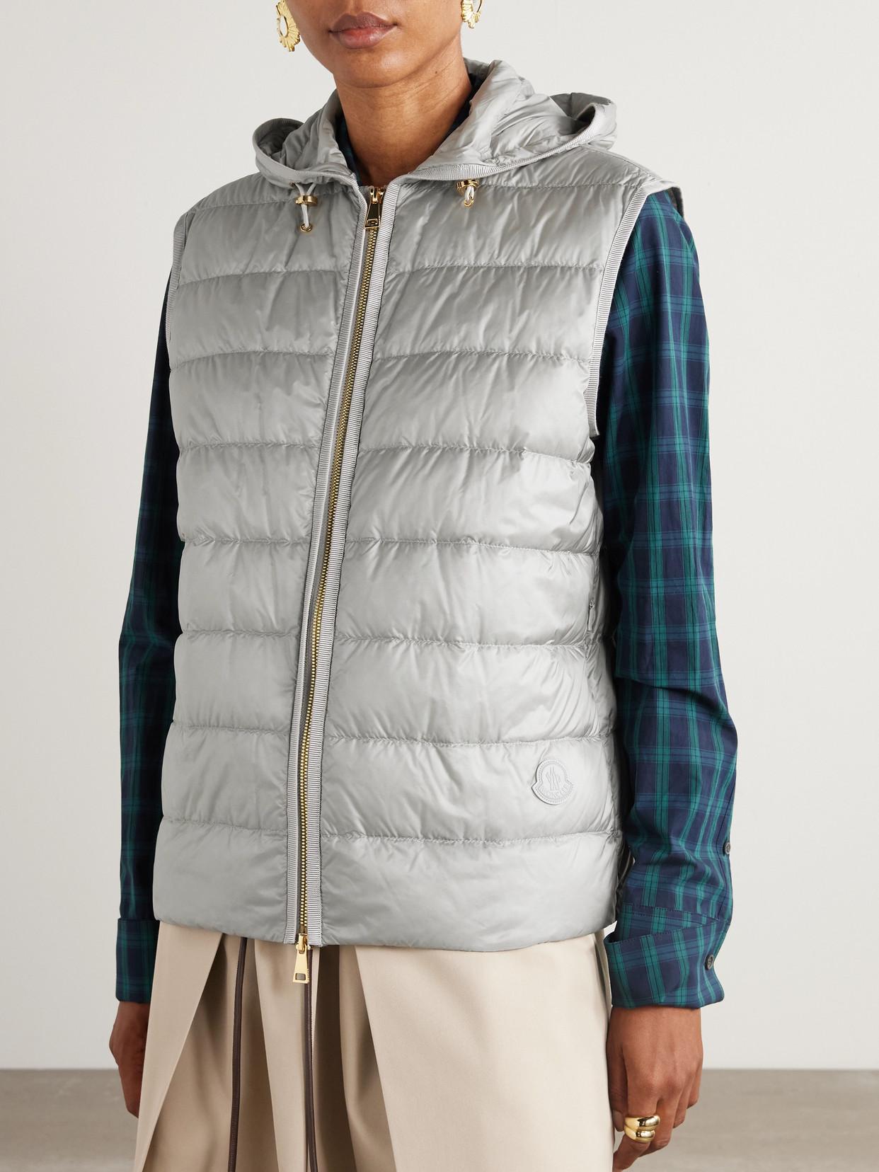 MONCLER Reposse Convertible Wool And Cashmere-blend Jacket In Gray Product Image