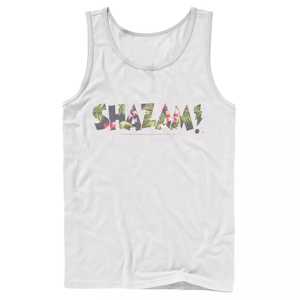 Men's DC Comics Shazam Tropical Logo Tank Top,  Product Image