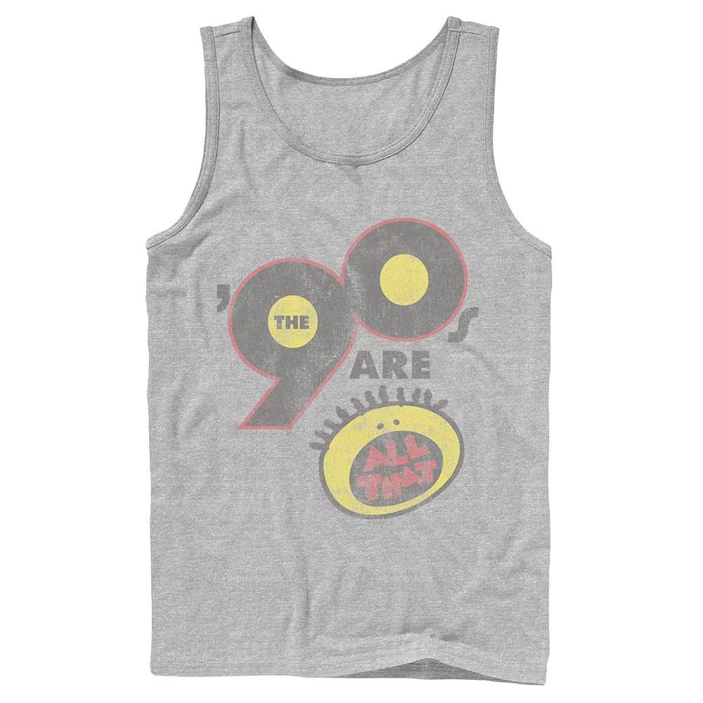 Men's Nickelodeon All That The Nineties Are Vintage Retro Graphic Tank Top,  Product Image